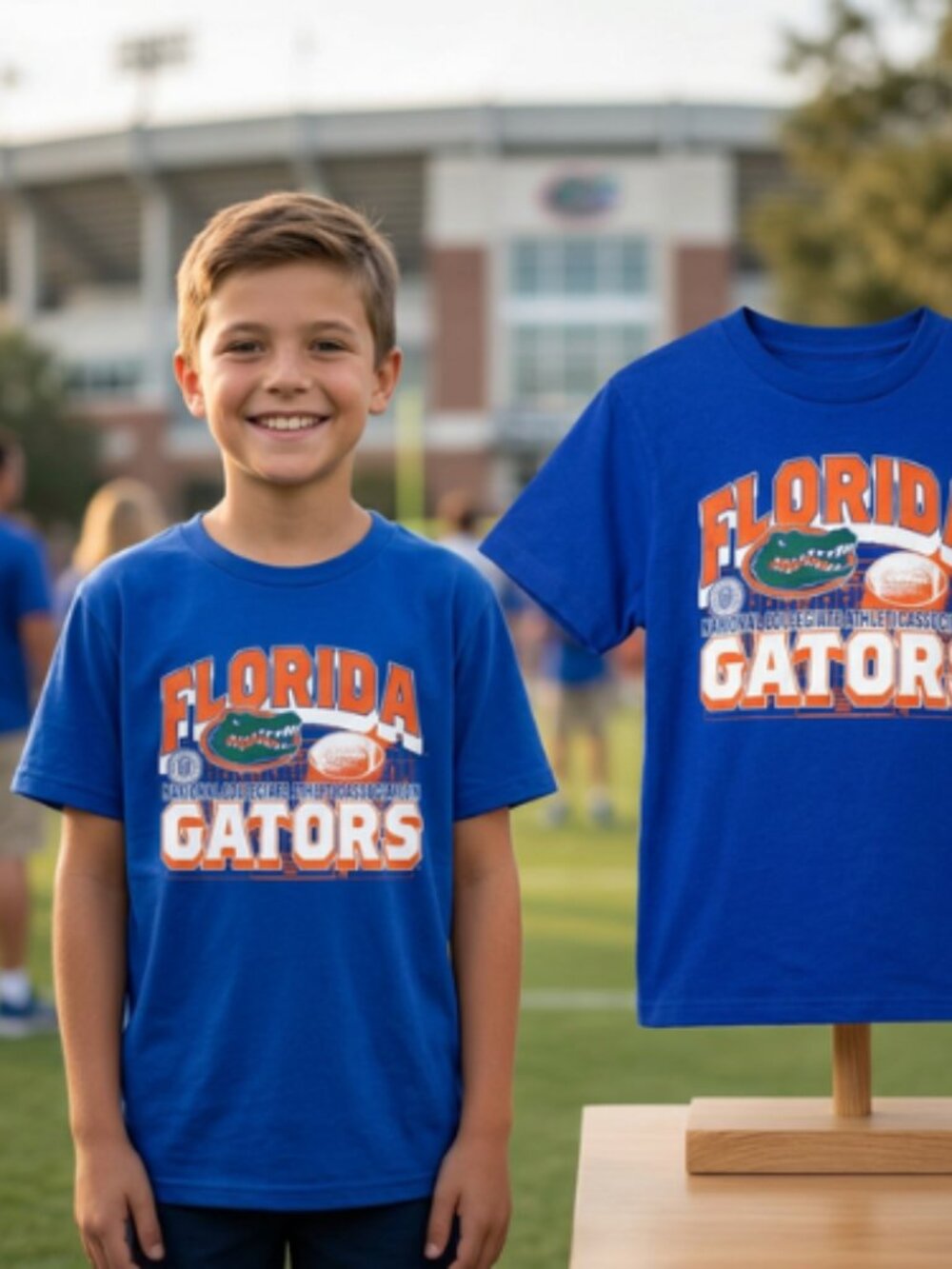 Gen2 Florida Gators NCAA Youth Boys Graphic T-Shirt Blue Size S 6-7 NWT Cotton